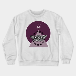 Purple Mystic Moth Crewneck Sweatshirt